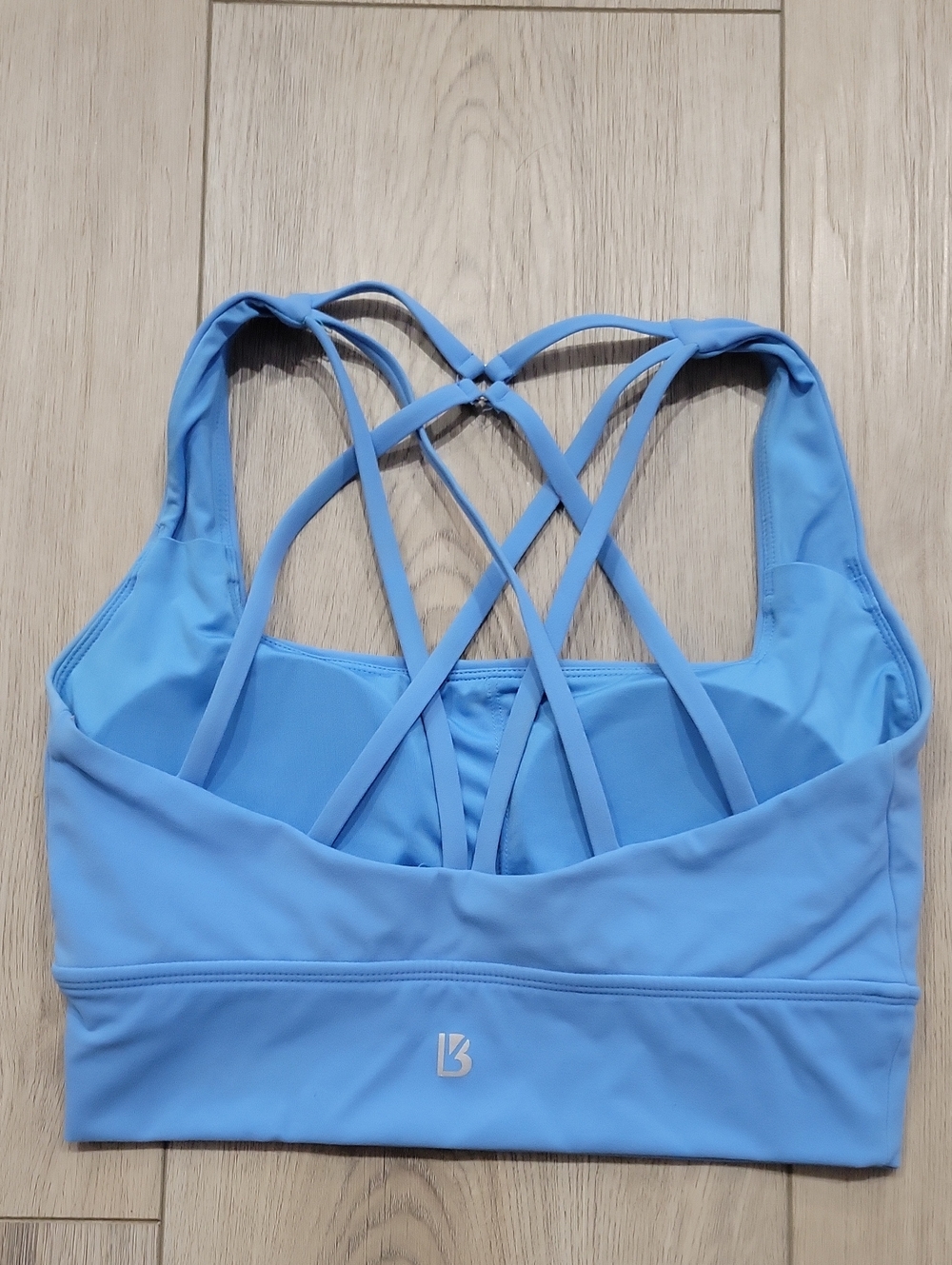 BuffBunny Sky Blue Strappy Sports Bra